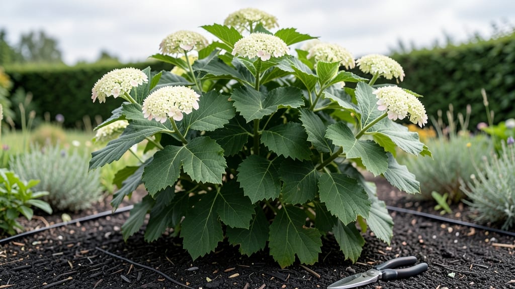 Snowflake Oakleaf Hydrangea: Pole-Trained Grace for Shade Gardens