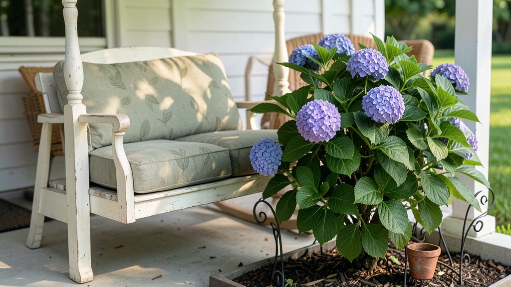 Hydrangea Front Porch: Year-Round Color With Low-Maintenance Care
