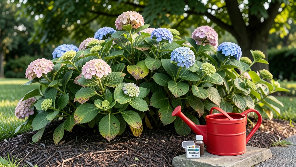 Hydrangea Brown Spots: Fungicide-Free Fix Using Baking Soda & Neem Oil