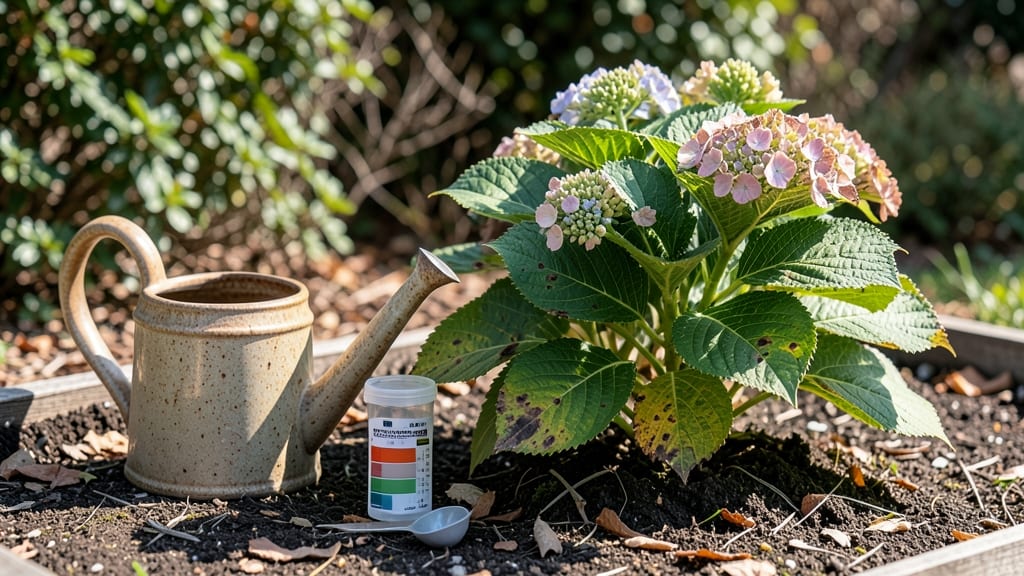 Hydrangea Leaves Turning Dark: Iron Deficiency Fix in 3 Simple Steps