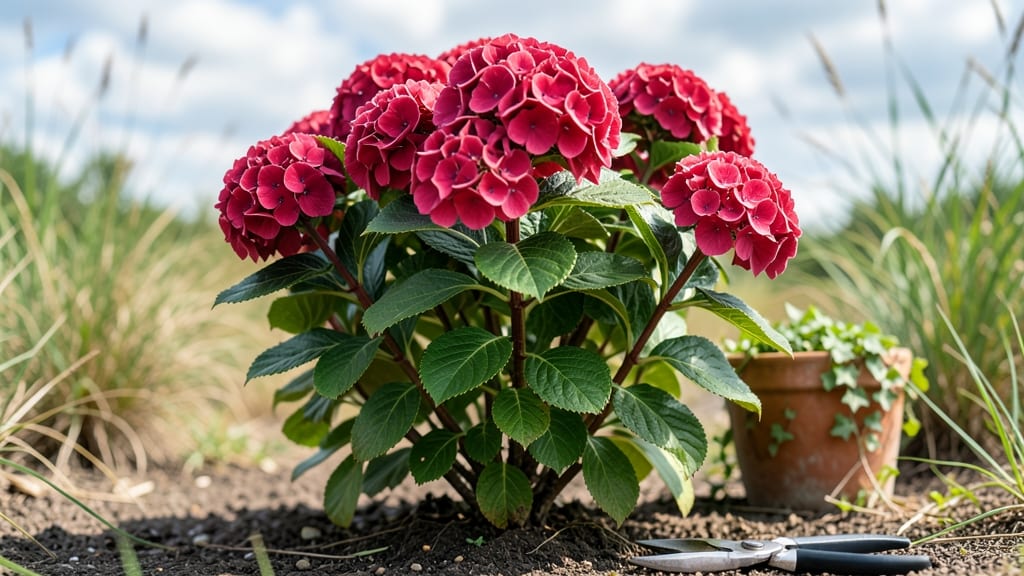 Cityline Mars Hydrangea: Pole-Trained Elegance in Small Spaces