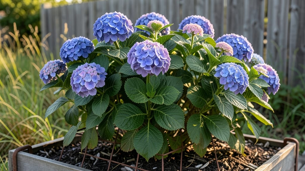 The Original Hydrangea Growing Guide: Pole-Trained Blooms in Small Spaces Without Crowding