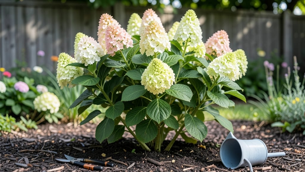 Limelight Hydrangea Sunlight Guide: Pole-Trained Blooms in Compact Spaces
