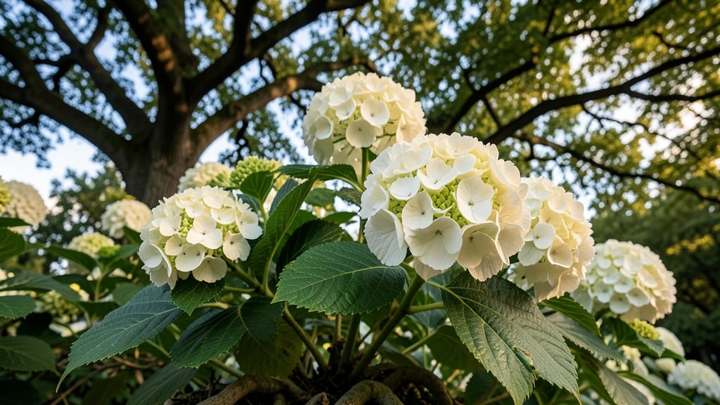 Grandiflora Hydrangea for Partial Shade Adaptability