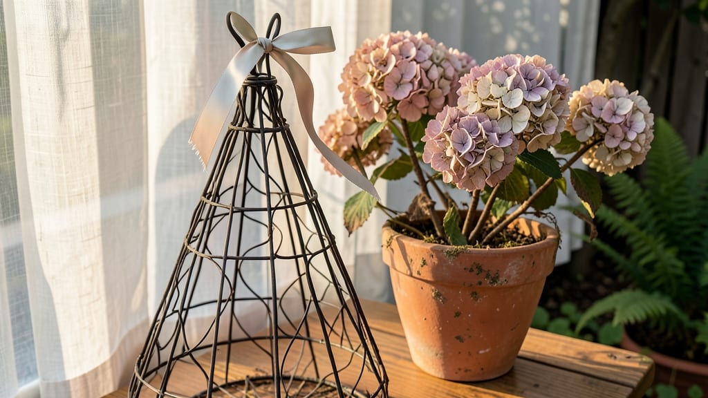 Dried Hydrangea Christmas Tree: Year-Round Floral Elegance in Containers