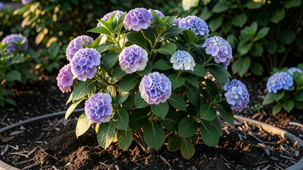 Purple White Hydrangea: Bold Color Contrast for Stunning Garden Focal Points